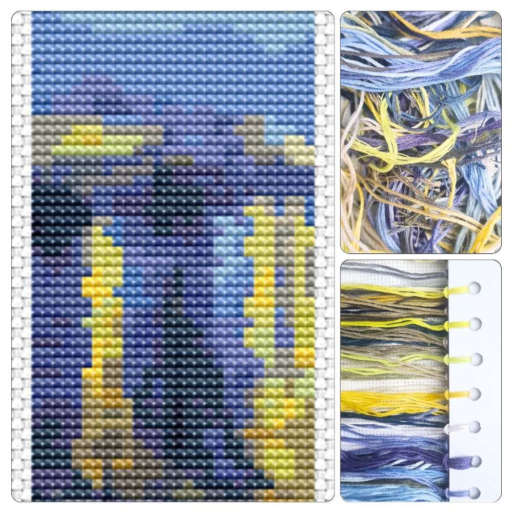 Starry Night over Rhone Bookmark Cross Stitch Kit - The Art of Cross Stitch