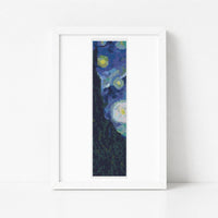 The Starry Night Bookmark Cross Stitch Kit - Bookmark Cross Stitch Kit - Vincent Van Gogh