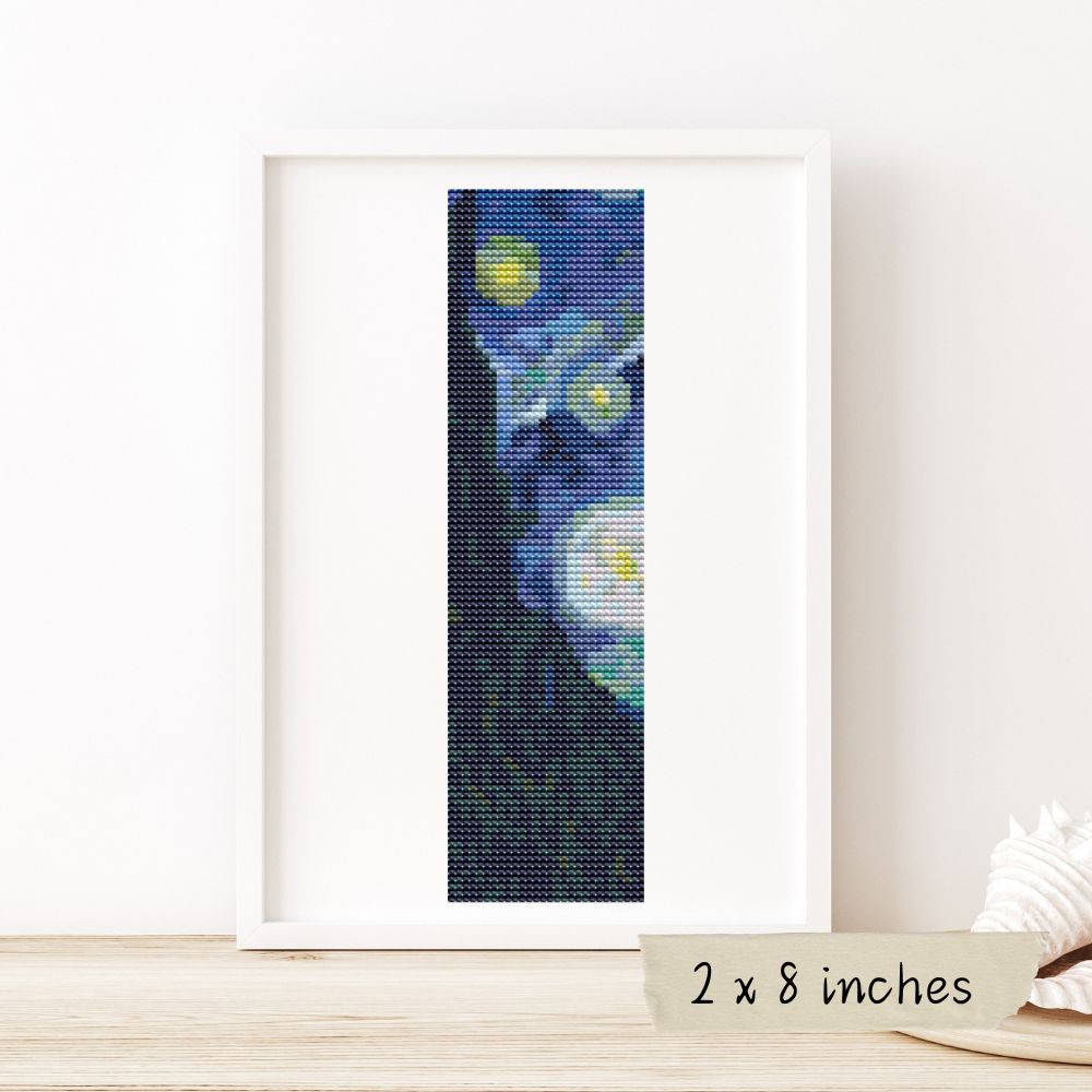 The Starry Night Bookmark Cross Stitch Kit | Vincent Van Gogh