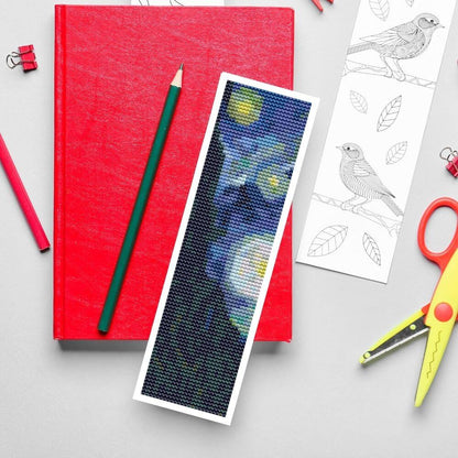 The Starry Night Bookmark Cross Stitch Pattern