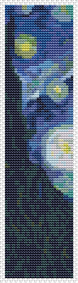 The Starry Night Bookmark Cross Stitch Kit