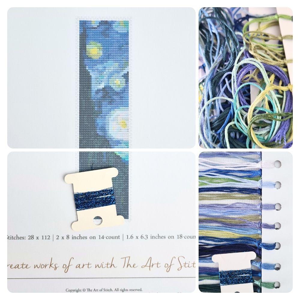 The Starry Night Bookmark Cross Stitch Kit | Vincent Van Gogh