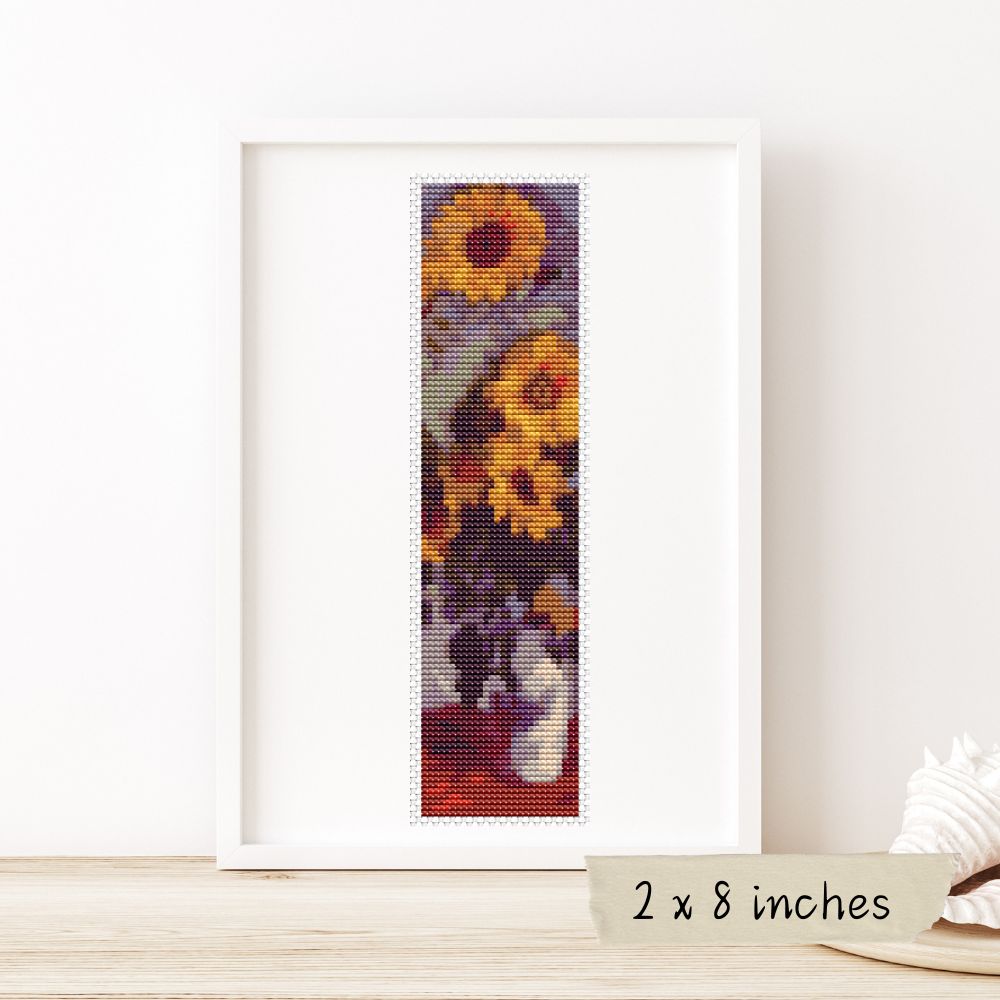 Sunflowers Bookmark Cross Stitch Kit | Claude Monet