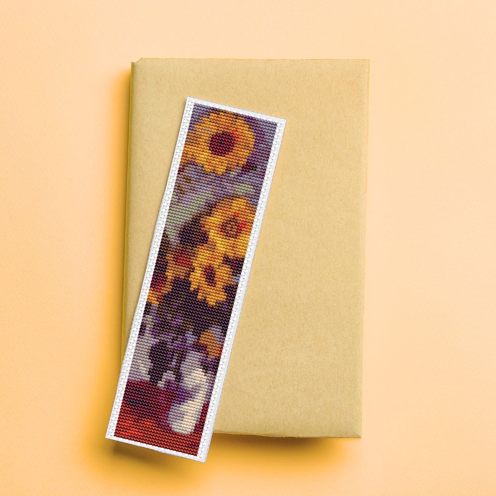 Sunflowers Bookmark Cross Stitch Kit | Claude Monet