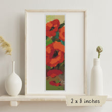 Poppies Bookmark Cross Stitch Kit