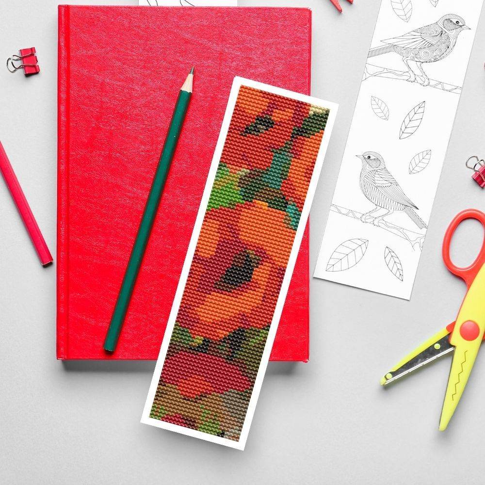Poppies Bookmark Cross Stitch Kit - The Art of Cross Stitch