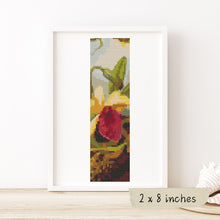 Orchids and Hummingbird Bookmark Cross Stitch Kit | Martin Johnson Heade