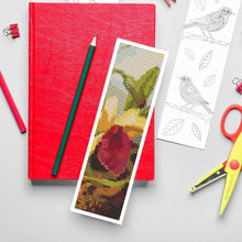 Orchids and Hummingbird Bookmark Cross Stitch Pattern