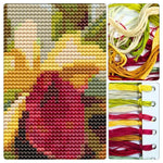 Orchids and Hummingbird Bookmark Cross Stitch Kit - The Art of Cross Stitch