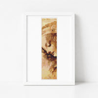 A Woman's Head Bookmark Cross Stitch Kit - Bookmark Cross Stitch Kit - Leonardo da Vinci