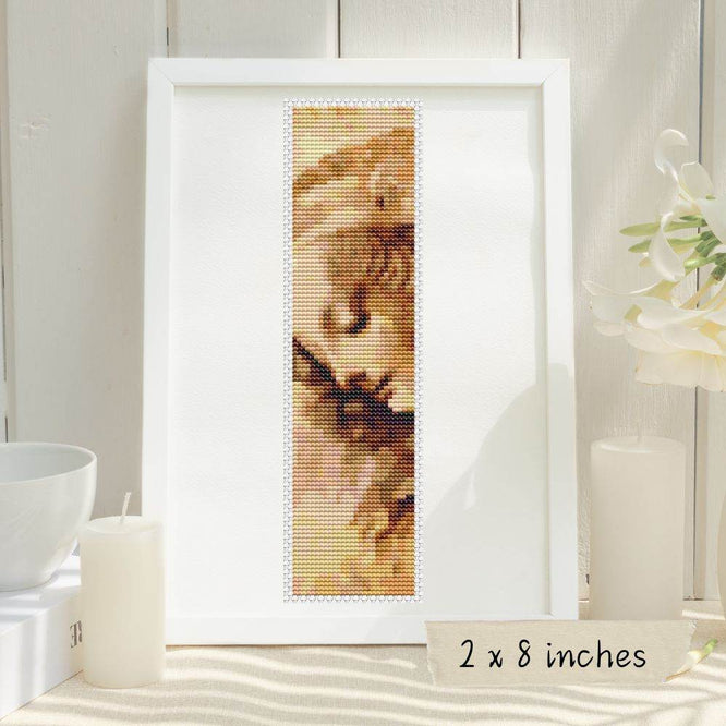 A Woman's Head Bookmark Cross Stitch Pattern