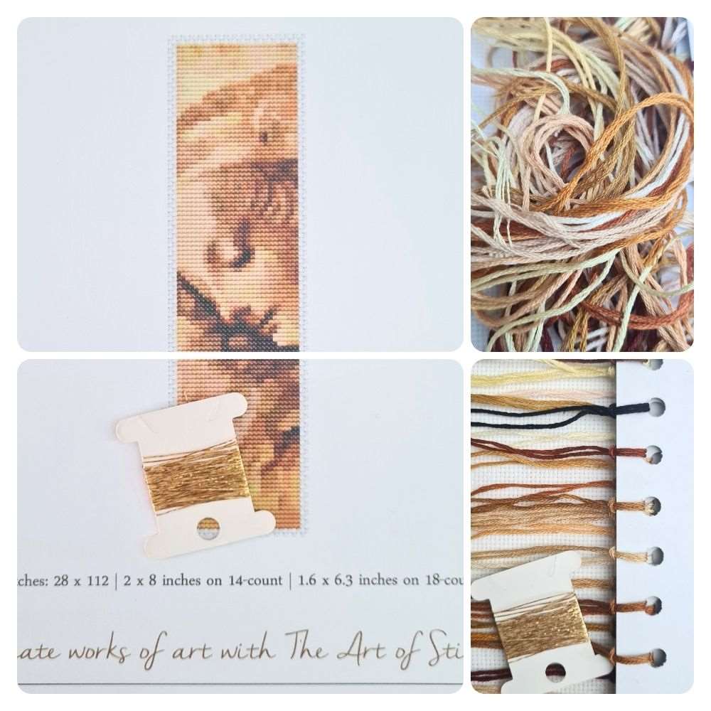 A Woman's Head Bookmark Cross Stitch Kit | Leonardo da Vinci