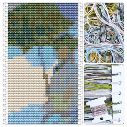 Woman with a Parasol Bookmark Cross Stitch Kit