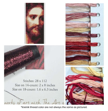 Christ at Thirty Three Bookmark Cross Stitch Kit | Heinrich Hofmann