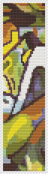 Improvisation Bookmark Cross Stitch Kit