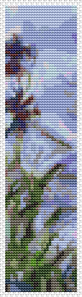 Irises Bookmark Cross Stitch Pattern