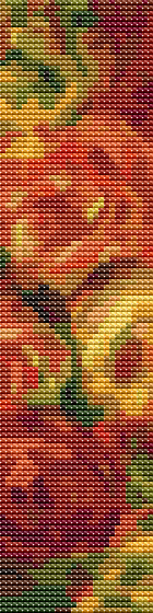 Armful of Roses Bookmark Cross Stitch Kit | Pierre-Auguste Renoir