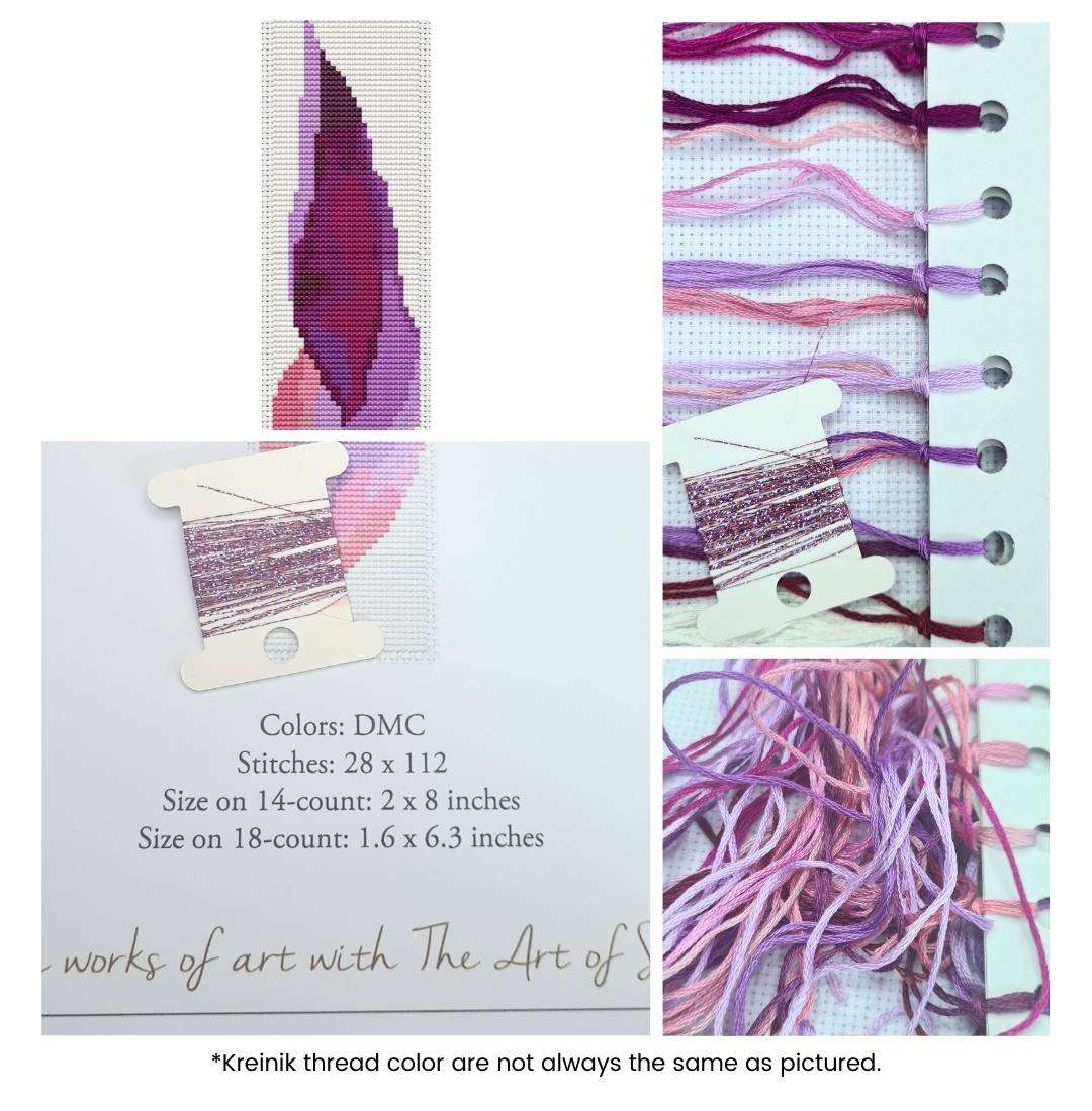 A Feather Bookmark Cross Stitch Kit | The Art of Stitch