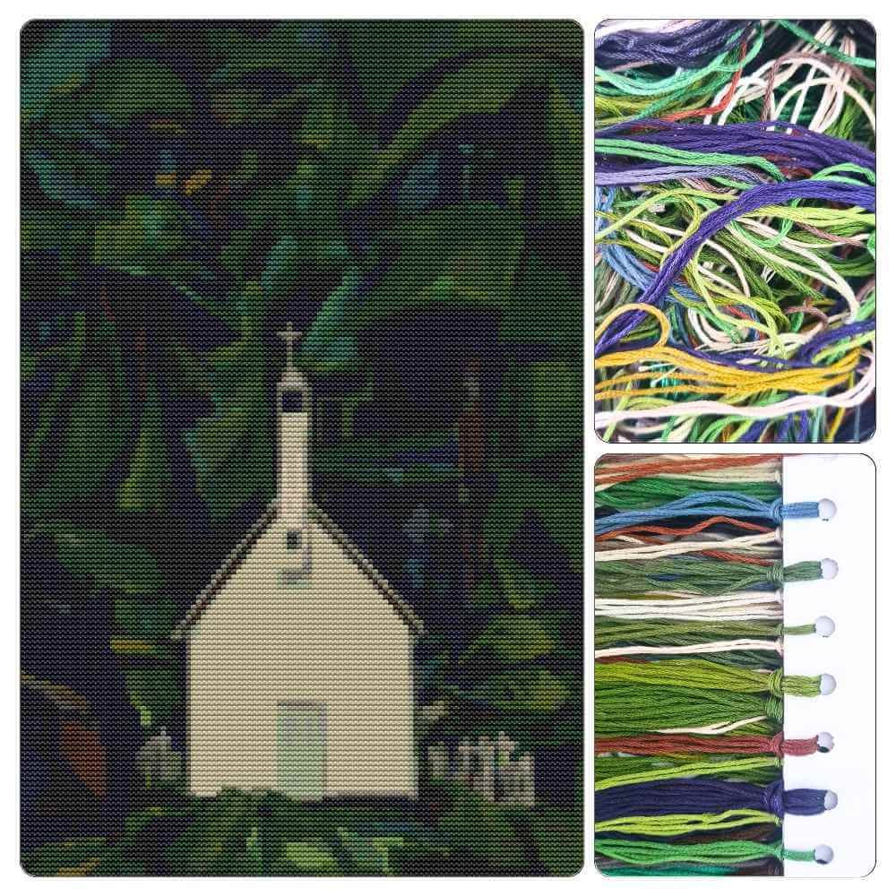 Indian Church Cross Stitch Kit