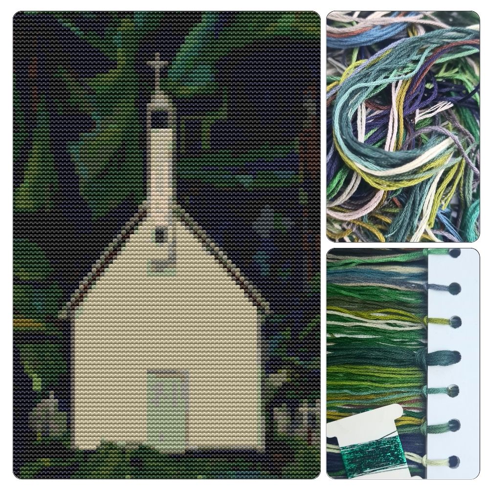 Indian Church Cross Stitch Kit | Emily Carr