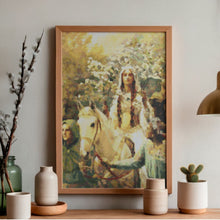 Queen Guinevere's Maying Cross Stitch Pattern - Premium Cross Stitch Pattern - John Collier