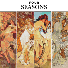 Mucha's The Four Seasons Series Cross Stitch Kit | Alphonse Mucha