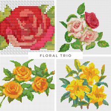 Floral Trio Cross Stitch Kit | The Art of Stitch