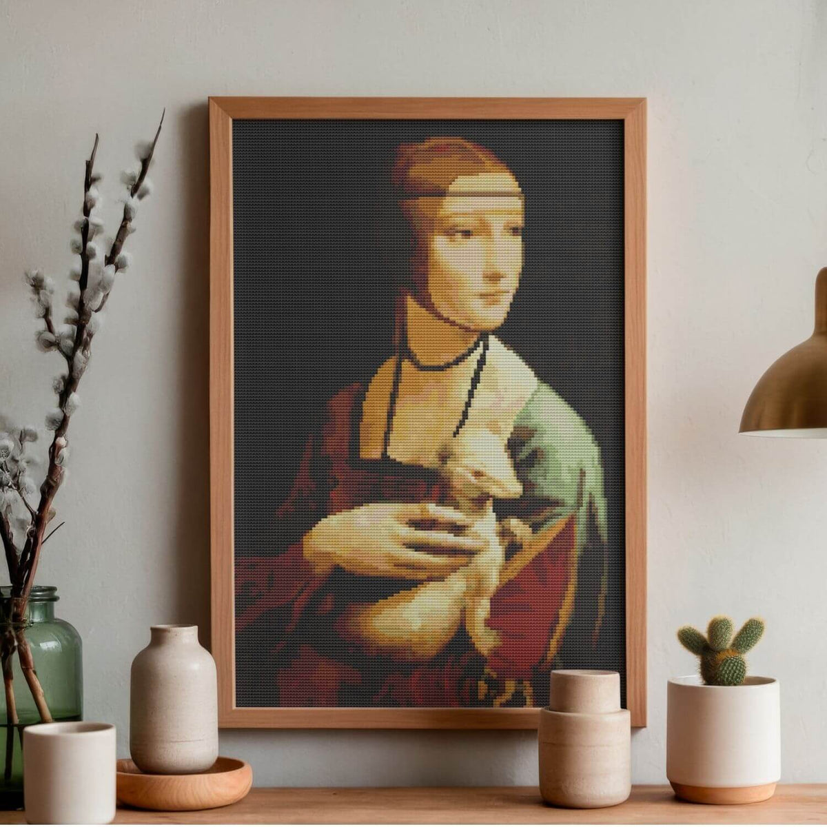 Lady with an Ermine Cross Stitch Pattern - Premium Cross Stitch Pattern - Leonardo da Vinci