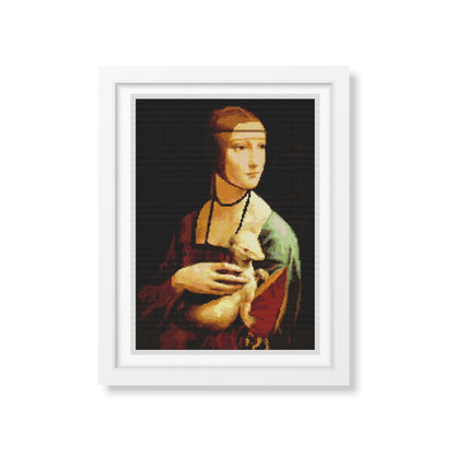 Lady with an Ermine Cross Stitch Kit | Leonardo da Vinci