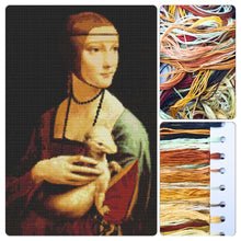Lady with an Ermine Cross Stitch Kit - Premium Cross Stitch Kit - Leonardo da Vinci