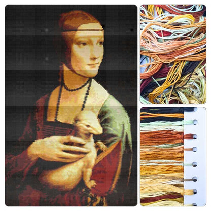 Lady with an Ermine Cross Stitch Kit