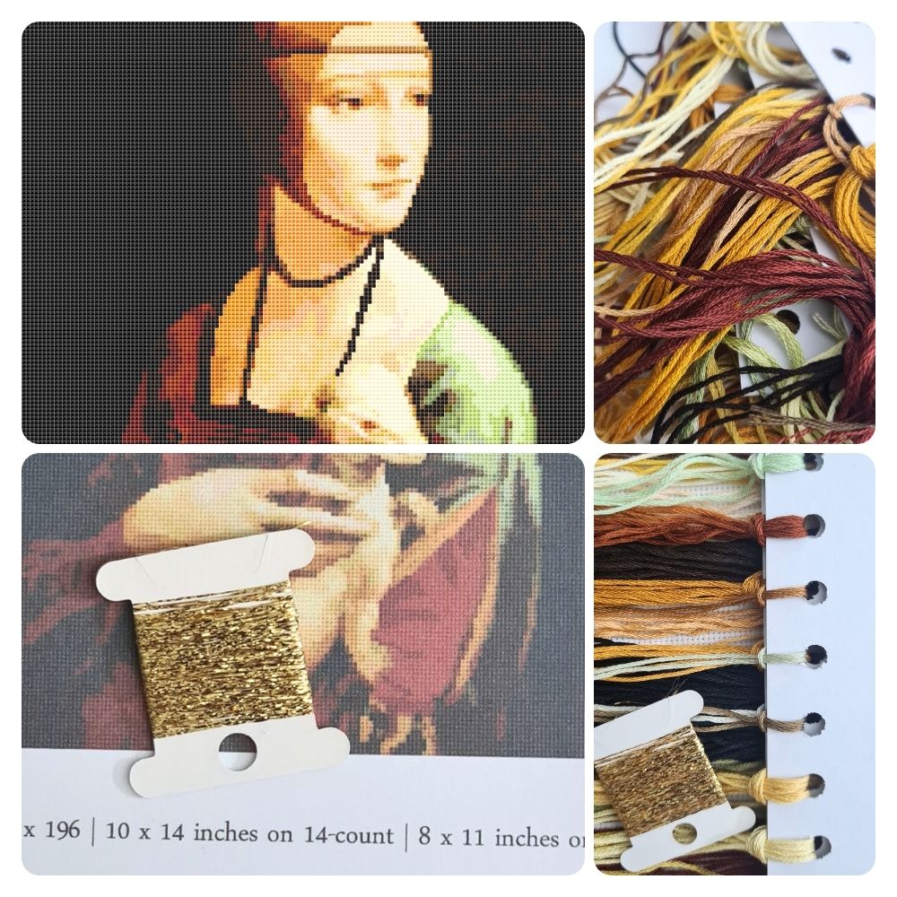 Lady with an Ermine Cross Stitch Kit | Leonardo da Vinci