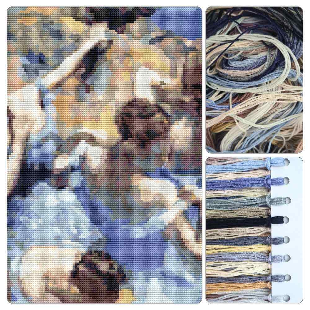 Blue Dancers Cross Stitch Kit