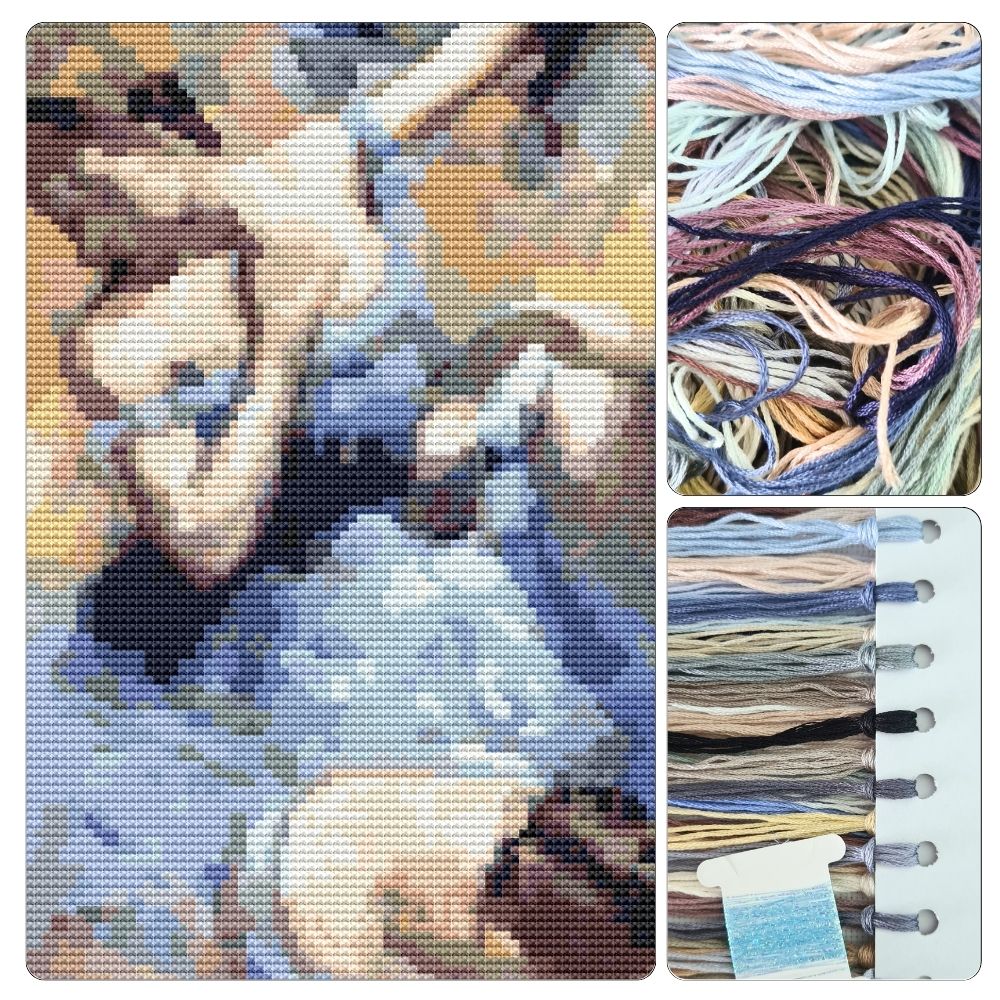 Blue Dancers Cross Stitch Kit | Edgar Degas