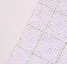 14 - count Gridded White Aida Fabric (Custom Cut) by Supplies