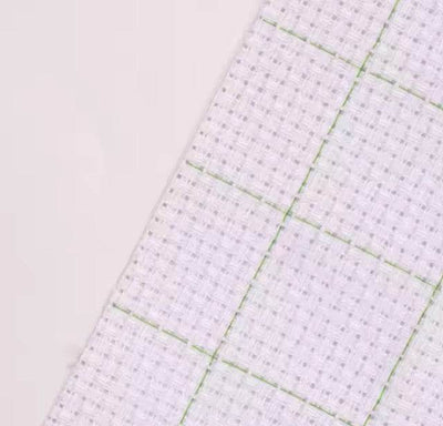 14-count Gridded White Aida Fabric (Custom Cut)