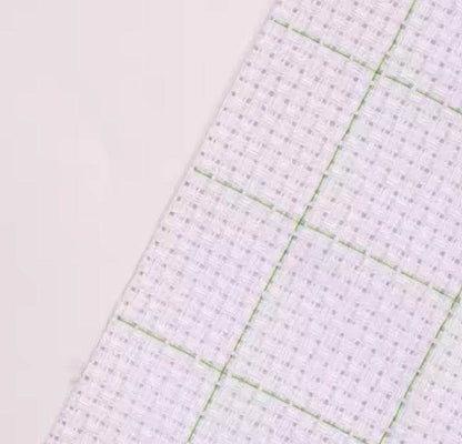 14 - count Gridded White Aida Fabric (Custom Cut) by Supplies
