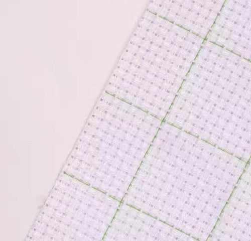 14-count Gridded White Aida Fabric (Custom Cut)