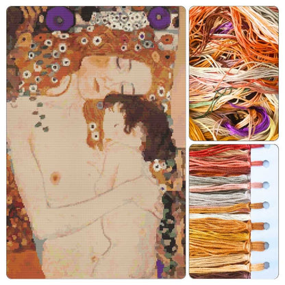 Mother and Child Cross Stitch Kit