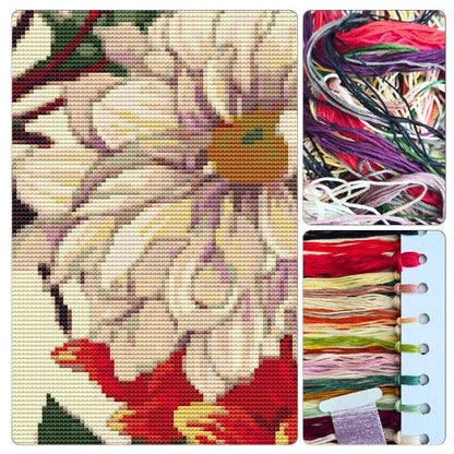 Japan Dahlia Cross Stitch Kit | Tanigami Konan