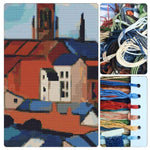 St. Mary's with Houses and Chimney Cross Stitch Kit