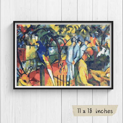Zoological Garden Cross Stitch Pattern