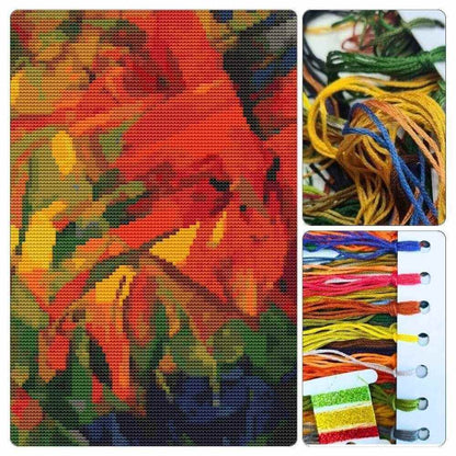 Animals in a Landscape Cross Stitch Kit