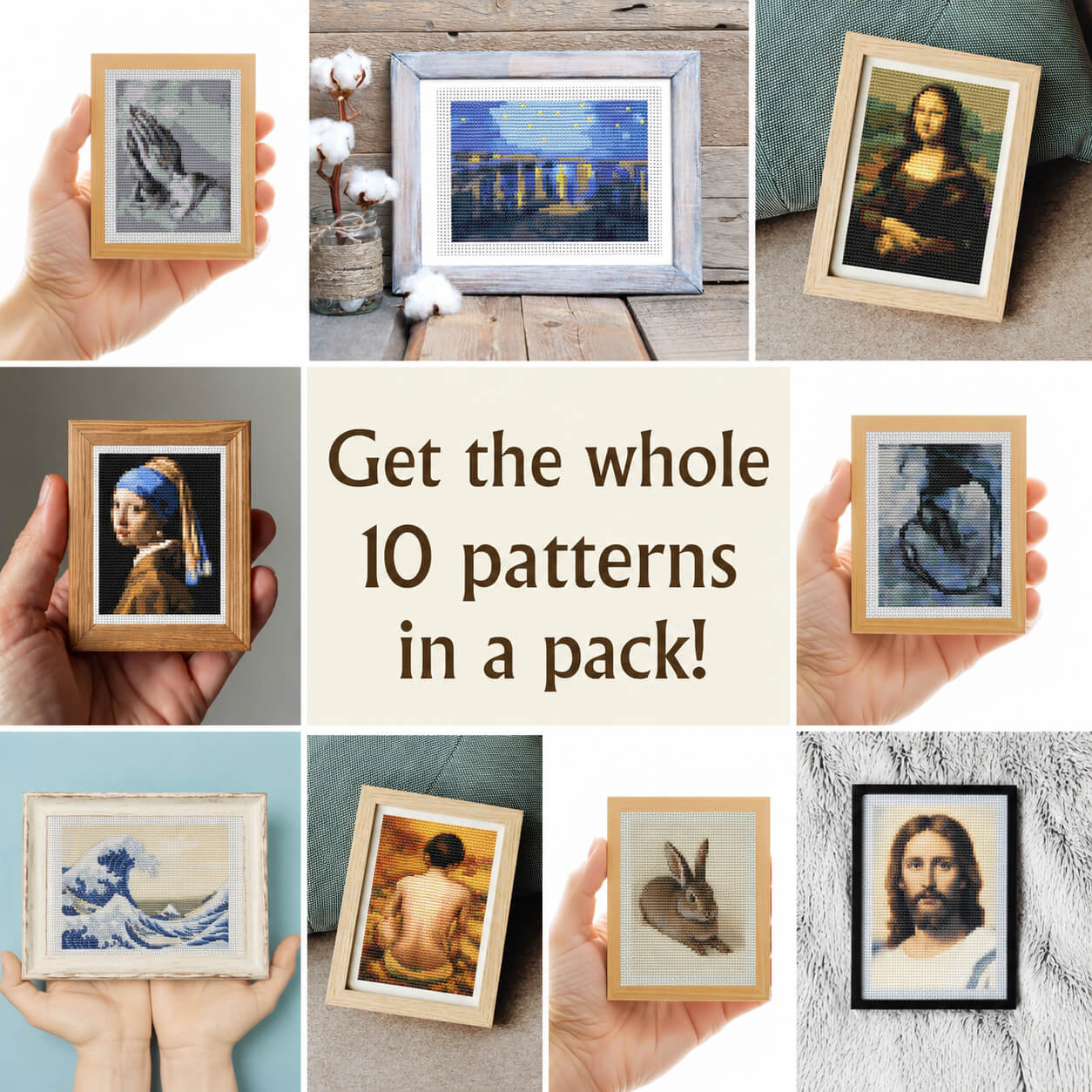 Miniature Cross Stitch Pattern Pack - Set Pattern - The Art of Stitch