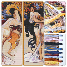 Four Seasons Cross Stitch Kit - Premium Cross Stitch Kit - Alphonse Mucha