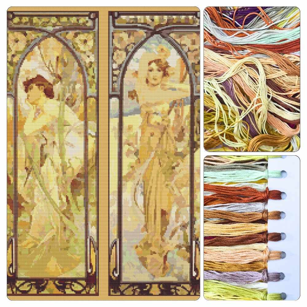 The Times of the Day Cross Stitch Kit