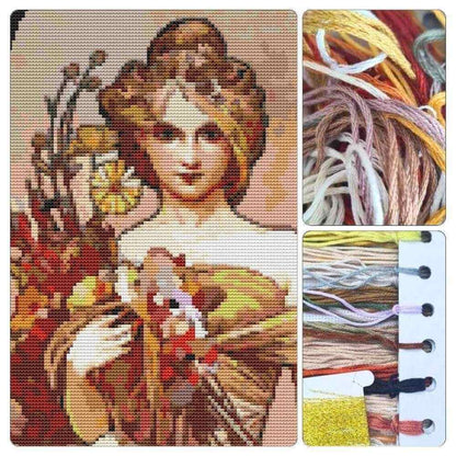 Spring Ellipse Cross Stitch Kit