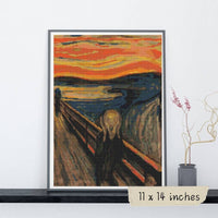 The Scream Cross Stitch Pattern