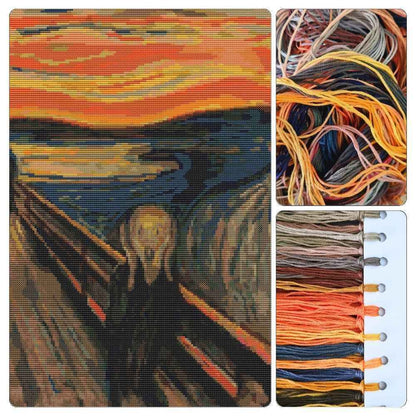 The Scream Cross Stitch Kit
