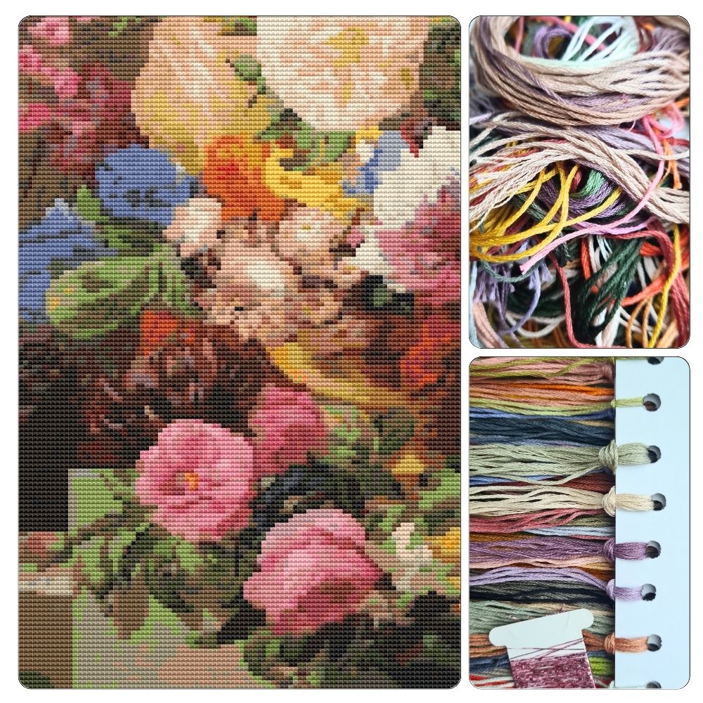 Grandmother's Bouquet II Cross Stitch Kit | Joseph Nigg